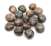 Pierres roulées naturelles, cristaux de guérison, quartz, minerai en vrac, gravier, spécimen, gemmes minérales, pendentif, aquarium, jardin, décoration intérieure - Rhyolite - 50 g