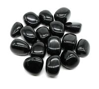 Pierres roulées naturelles, cristaux de guérison, quartz, minerai en vrac, gravier, spécimen, gemmes minérales, pendentif, aquarium, jardin, décoration intérieure - Obsidienne noire - 50 g