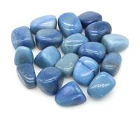 Pierres roulées naturelles, cristaux de guérison, quartz, minerai en vrac, gravier, spécimen, gemmes minérales, pendentif, aquarium, jardin, décoration intérieure - Aventurine bleue - 1
