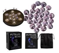 Pierres Runes De Sorcière Outils De Divination Avec Alphabet Gravé