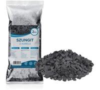 Pierres Shungite pour la Purification d'eau - WESSPER - 2 kg - Fragments de Shungite Brute Noire Mate