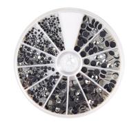 Pierres Strass Hotfix, Cristal De Roche, Différentes Tailles 2 - 5 Mm,Boîte 580 Pce