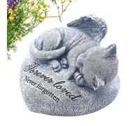 Pierres tombales commémoratives pour chats pour animaux de compagnie pierres tombales de jardin pour chats en l'honneur de votre chat copeaux commémoratifs pour animaux de jardin, statues de chats