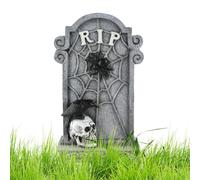 Pierres Tombales d'halloween,Monuments Funéraires Décor Cimetière - Signes et Stèles Miniatures pour Accessoires, Artisanat, Cimetière, Clôture, Pelouse, Décoration Extérieure de Fête