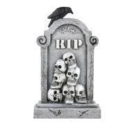 Pierres Tombales Halloween Extérieur - Décorations de Tombes pour Le Cimetière - Stèles Miniatures Effrayantes Décoratives pour Jardin Extérieur Fête Clôture Cimetière Artisanat