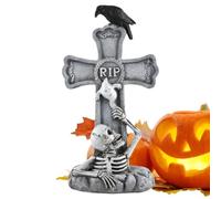 Pierres tombales Halloween extérieures Stèles Design Crâne et Plaques de