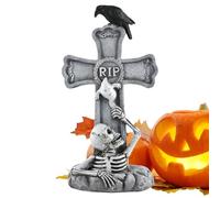 Pierres Tombales pour Tombes Halloween,Décorations d'halloween Tombes Extérieures | Signes et Stèles Miniatures pour Accessoires, Artisanat, Cimetière, Clôture, Pelouse, Décoration Extérieure de Fête