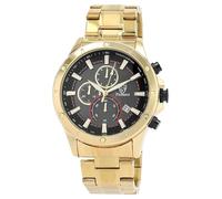 Pierrini Montre chronographe pour homme - En acier inoxydable - Avec chronomètre, affichage de la date et aiguilles lumineuses - Montre à quartz sportive et élégante - Étanche - Avec boîte cadeau