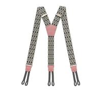 PIERROT Bretelles à Boutons Homme Larges Premium Made in France - Taille Unique Ajustable - Elastique Renforcé et Finitions en Cuir - Garantie à vie