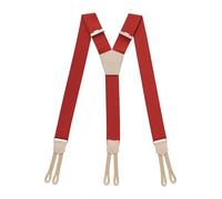 PIERROT Bretelles à Boutons Homme Larges Premium Made in France - Taille Unique Ajustable - Elastique Renforcé et Finitions en Cuir - Garantie à vie (7SAM_Dionysos)