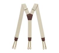 PIERROT Bretelles à Boutons Homme Larges Premium Made in France - Taille Unique Ajustable - Elastique Renforcé et Finitions en Cuir - Garantie à vie (7SAM_Aphrodite)