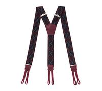 PIERROT Bretelles à Boutons Homme Larges Premium Made in France - Taille Unique Ajustable - Elastique Renforcé et Finitions en Cuir - Garantie à vie (7SAM_Erato)