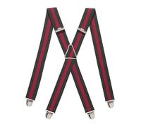 PIERROT Bretelles Homme Larges Made in France - Elastique Ultra Résistant & 4 Clips Extra Fort en X - Taille Ajustable Jusqu’à 130cm - Garantie à Vie - Fabrication Artisanale