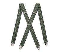 PIERROT Bretelles Homme Larges Made in France - Elastique Ultra Résistant & 4 Clips Extra Fort en X - Taille Ajustable Jusqu’à 130cm - Garantie à Vie - Fabrication Artisanale