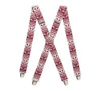 PIERROT Bretelles Homme Larges Made in France - Elastique Ultra Résistant & 4 Clips Extra Fort en X - Taille Ajustable Jusqu’à 130cm - Garantie à Vie - Fabrication Artisanale