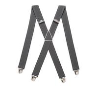 PIERROT Bretelles Homme Larges Made in France - Elastique Ultra Résistant & 4 Clips Extra Fort en X - Taille Ajustable Jusqu’à 130cm - Garantie à Vie - Fabrication Artisanale