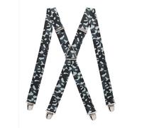 PIERROT Bretelles Homme Larges Made in France - Elastique Ultra Résistant & 4 Clips Extra Fort en X - Taille Ajustable Jusqu’à 130cm - Garantie à Vie - Fabrication Artisanale