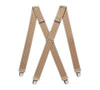 PIERROT Bretelles Homme Larges Made in France - Elastique Ultra Résistant & 4 Clips Extra Fort en X - Taille Ajustable Jusqu’à 130cm - Garantie à Vie - Fabrication Artisanale