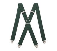 PIERROT Bretelles Homme Larges Made in France - Elastique Ultra Résistant & 4 Clips Extra Fort en X - Taille Ajustable Jusqu’à 130cm - Garantie à Vie - Fabrication Artisanale