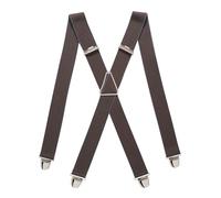 PIERROT Bretelles Homme Larges Made in France - Elastique Ultra Résistant & 4 Clips Extra Fort en X - Taille Ajustable Jusqu’à 130cm - Garantie à Vie - Fabrication Artisanale