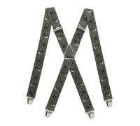 PIERROT Bretelles Homme Larges Made in France - Elastique Ultra Résistant & 4 Clips Extra Fort en X - Taille Ajustable Jusqu’à 130cm - Garantie à Vie - Fabrication Artisanale