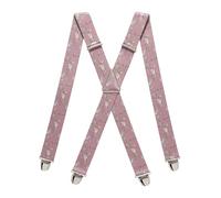 PIERROT Bretelles Homme Larges Made in France - Elastique Ultra Résistant & 4 Clips Extra Fort en X - Taille Ajustable Jusqu’à 130cm - Garantie à Vie - Fabrication Artisanale