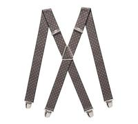 PIERROT Bretelles Homme Larges Made in France - Elastique Ultra Résistant & 4 Clips Extra Fort en X - Taille Ajustable Jusqu’à 130cm - Garantie à Vie - Fabrication Artisanale