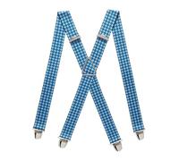 PIERROT Bretelles Homme Larges Made in France - Elastique Ultra Résistant & 4 Clips Extra Fort en X - Taille Ajustable Jusqu’à 130cm - Garantie à Vie - Fabrication Artisanale