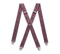 PIERROT Bretelles Homme Larges Made in France - Elastique Ultra Résistant & 4 Clips Extra Fort en X - Taille Ajustable Jusqu’à 130cm - Garantie à Vie - Fabrication Artisanale