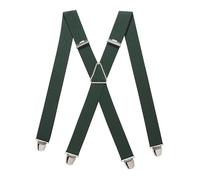 PIERROT Bretelles Homme Larges Made in France - Elastique Ultra Résistant & 4 Clips Extra Fort en X - Taille Ajustable Jusqu’à 130cm - Garantie à Vie - Fabrication Artisanale