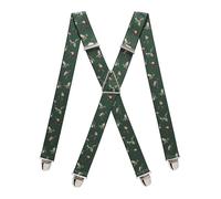 PIERROT Bretelles Homme Larges Made in France - Elastique Ultra Résistant & 4 Clips Extra Fort en X - Taille Ajustable Jusqu’à 130cm - Garantie à Vie - Fabrication Artisanale
