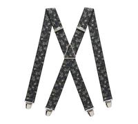 PIERROT Bretelles Homme Larges Made in France - Elastique Ultra Résistant & 4 Clips Extra Fort en X - Taille Ajustable Jusqu’à 130cm - Garantie à Vie - Fabrication Artisanale