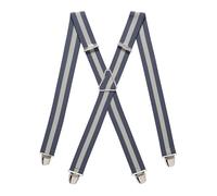 PIERROT Bretelles Homme Larges Made in France - Elastique Ultra Résistant & 4 Clips Extra Fort en X - Taille Ajustable Jusqu’à 130cm - Garantie à Vie - Fabrication Artisanale