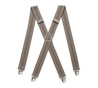 PIERROT Bretelles Homme Larges Made in France - Elastique Ultra Résistant & 4 Clips Extra Fort en X - Taille Ajustable Jusqu’à 130cm - Garantie à Vie - Fabrication Artisanale