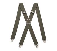 PIERROT Bretelles Homme Larges Made in France - Elastique Ultra Résistant & 4 Clips Extra Fort en X - Taille Ajustable Jusqu’à 130cm - Garantie à Vie - Fabrication Artisanale