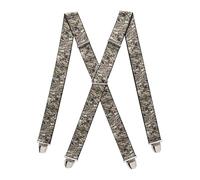 PIERROT Bretelles Homme Larges Made in France - Elastique Ultra Résistant & 4 Clips Extra Fort en X - Taille Ajustable Jusqu’à 130cm - Garantie à Vie - Fabrication Artisanale