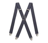 PIERROT Bretelles Homme Larges Made in France - Elastique Ultra Résistant & 4 Clips Extra Fort en X - Taille Ajustable Jusqu’à 130cm - Garantie à Vie - Fabrication Artisanale