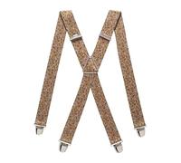 PIERROT Bretelles Homme Larges Made in France - Elastique Ultra Résistant & 4 Clips Extra Fort en X - Taille Ajustable Jusqu’à 130cm - Garantie à Vie - Fabrication Artisanale