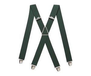 PIERROT Bretelles Homme Larges Made in France - Elastique Ultra Résistant & 4 Clips Extra Fort en X - Taille Ajustable Jusqu’à 130cm - Garantie à Vie - Fabrication Artisanale