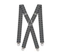 PIERROT Bretelles Homme Larges Premium Vintage - Made in France - Elastique Renforcé & 4 Clips Extra Fort en X - Taille Ajustable Jusqu’à 130cm - Garantie à Vie - Fabrication Artisanale