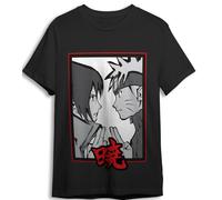 PIERROT T-shirt Face to Face Naruto Shippuden adulte en coton - 165 g - Taille L