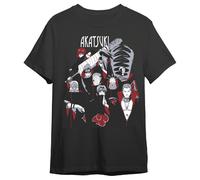 PIERROT T-shirt Naruto Shippuden Akatsuki Adulte 100% Coton - 165 g - Taille XL