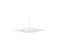 Piet Hein Sinus 550P Suspension Opale avec Câble Textile Blanc
