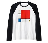 Piet Mondrian Composition with Red, Blue and Yellow Manche Raglan