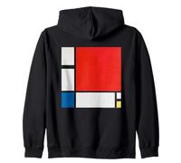 Piet Mondrian Composition with Red, Blue and Yellow Sweat à Capuche