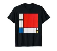 Piet Mondrian Composition with Red, Blue and Yellow T-Shirt