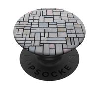 Piet Mondrian's Composition No IV Peinture Célèbre PopSockets PopGrip Adhésif