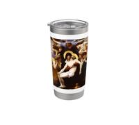 Pieta de Bouguereau x Jésus Christ Crucifié x Mère Marie Gobelet isotherme en acier inoxydable double paroi
