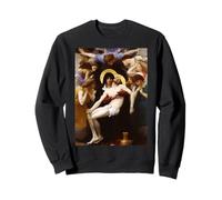 Pieta de Bouguereau x Jésus Christ Crucifié x Mère Marie Sweatshirt