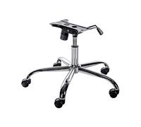 CLP Piètement Universe pour Chaise De Bureau I Structure De Remplacement avec Cylindre Et 5 roulettes | Couleur Chrome